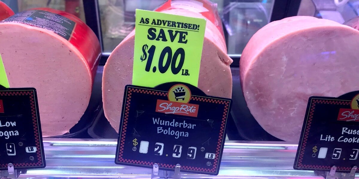 New 0.75 Wunderbar Bologna Coupon 0.99 per Pound at ShopRite