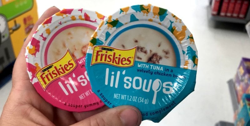 New 1 2 Friskies Lil Soups Wet Cat Food Coupon 0 44 At Walmart