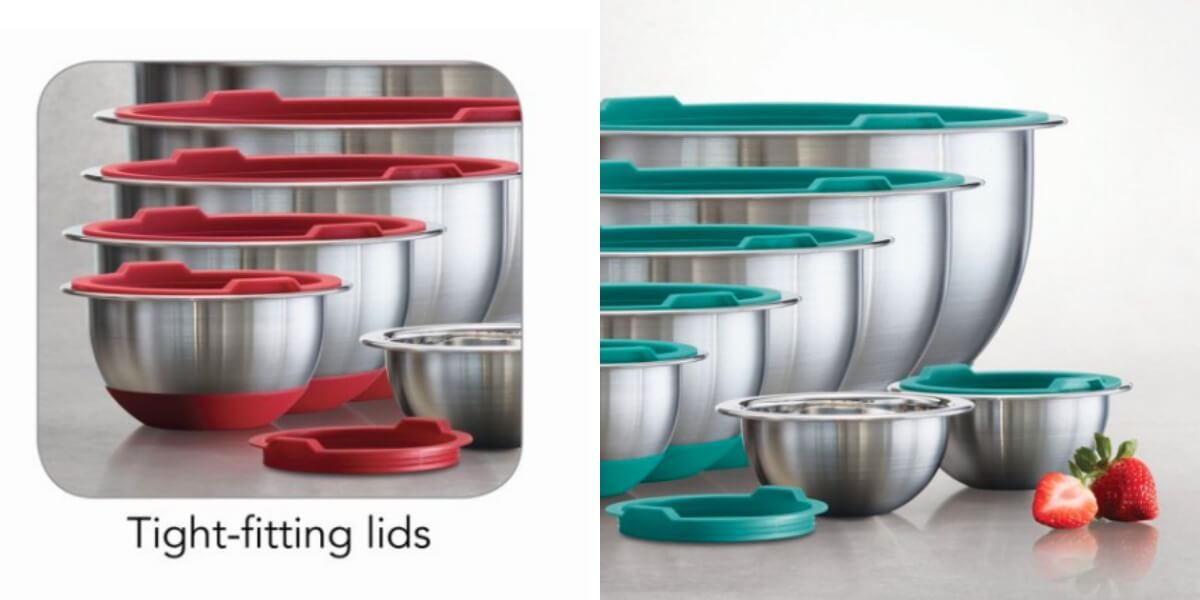 Sam’s Club Members Tramontina 14Piece Covered StainlessSteel Mixing Bowl Set just 19.98