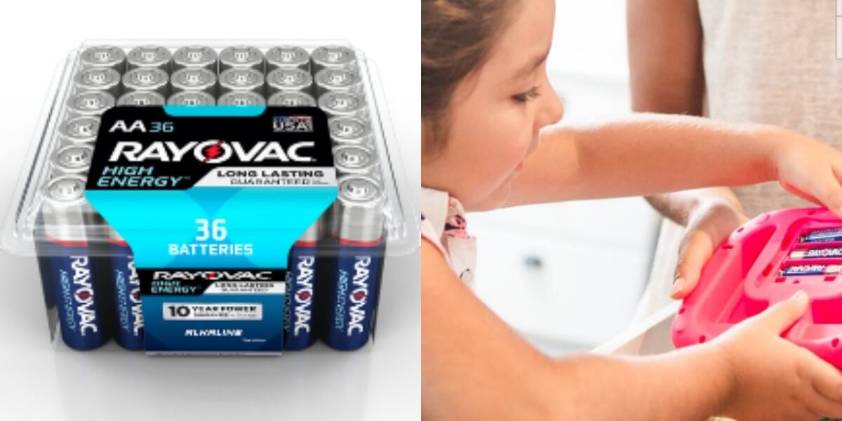 Rayovac Alkaline Batteries: 36-Pack AA or AAA Batteries $6.97 (Reg. $16 ...