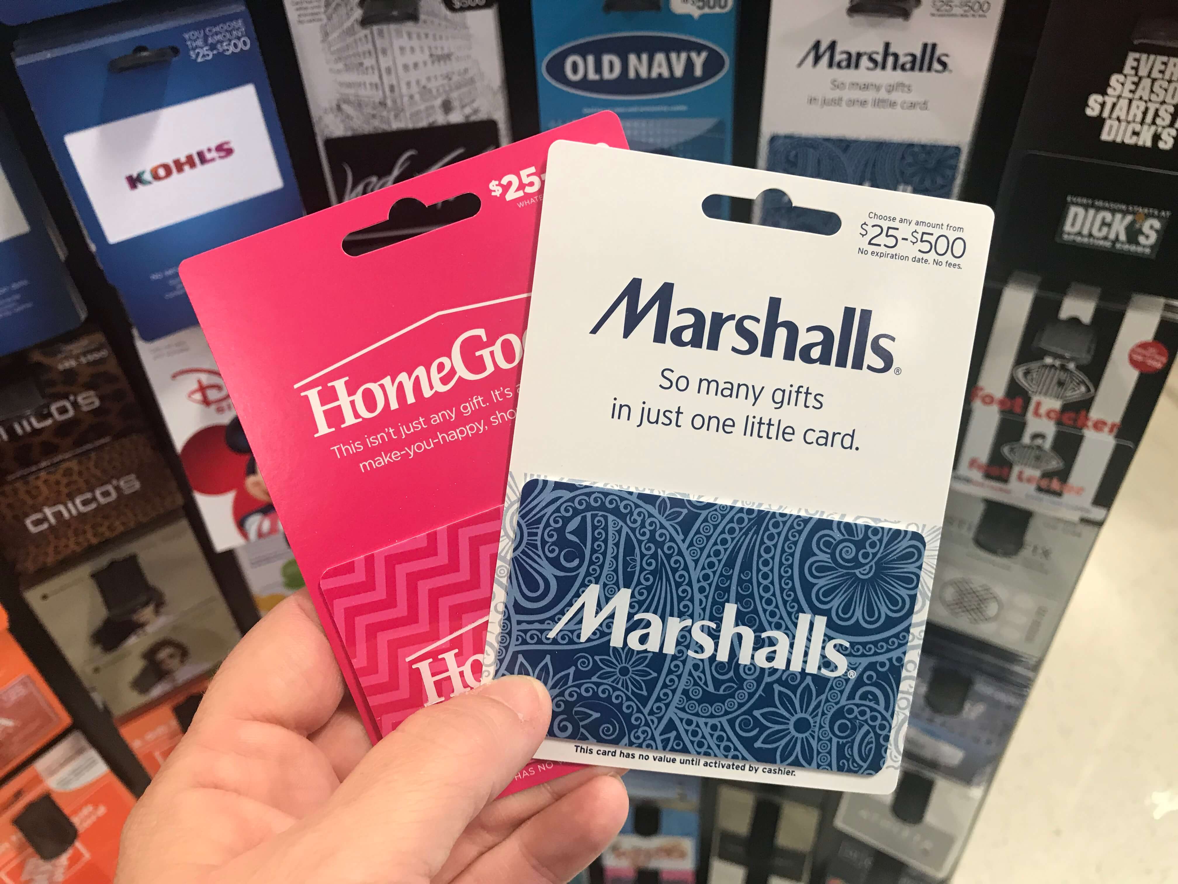 Rite Aid Pers Save Up To 16 On Marshalls Homegoods Gift Cards