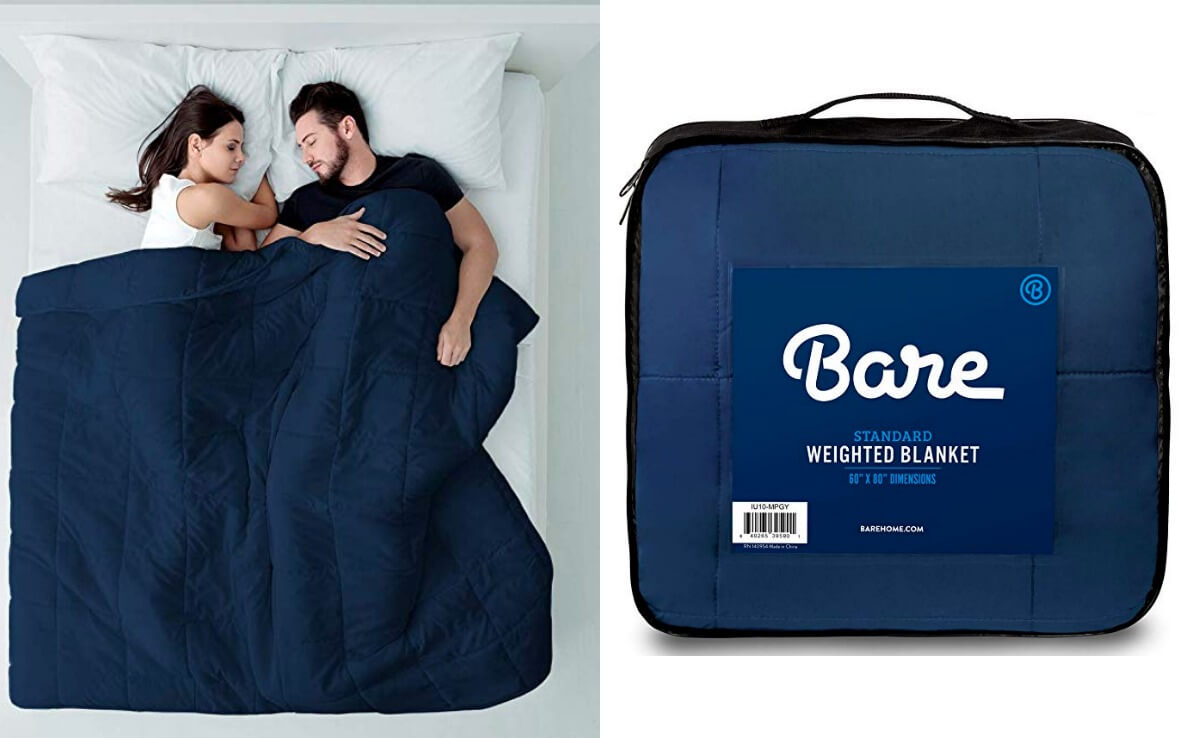 Lowest Price! Bare Home Weighted Blanket 17lb – Standard Size | Living