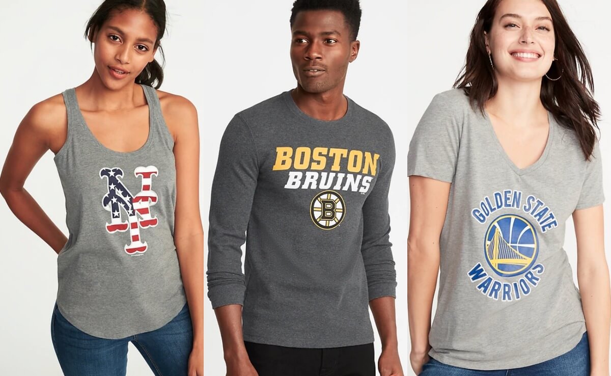 Today Only! Sports Fan Apparel 50% Off at Old Navy | Living Rich With ...