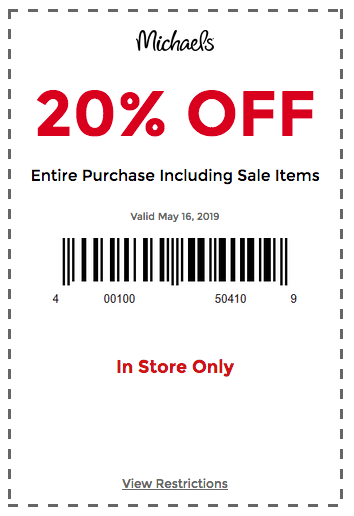 20% off Michael&#39;s Coupon - Including Sale Items! {Today Only} |Living Rich With Coupons®