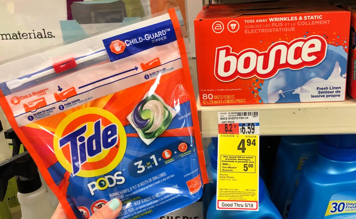 Tide Pods and Bounce Dryer Sheets Only $1.69 at CVS! | Living Rich With ...