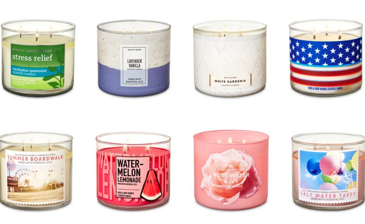 Last Day Bath Body Works 3 Wick Candles 8 Each Living Rich With