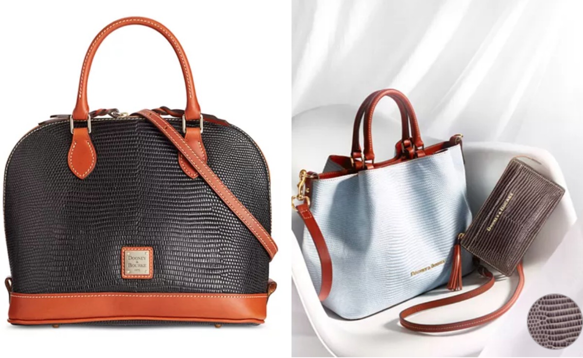 50% Off Dooney & Bourke Lizard Embossed Leather Handbags & Wallets