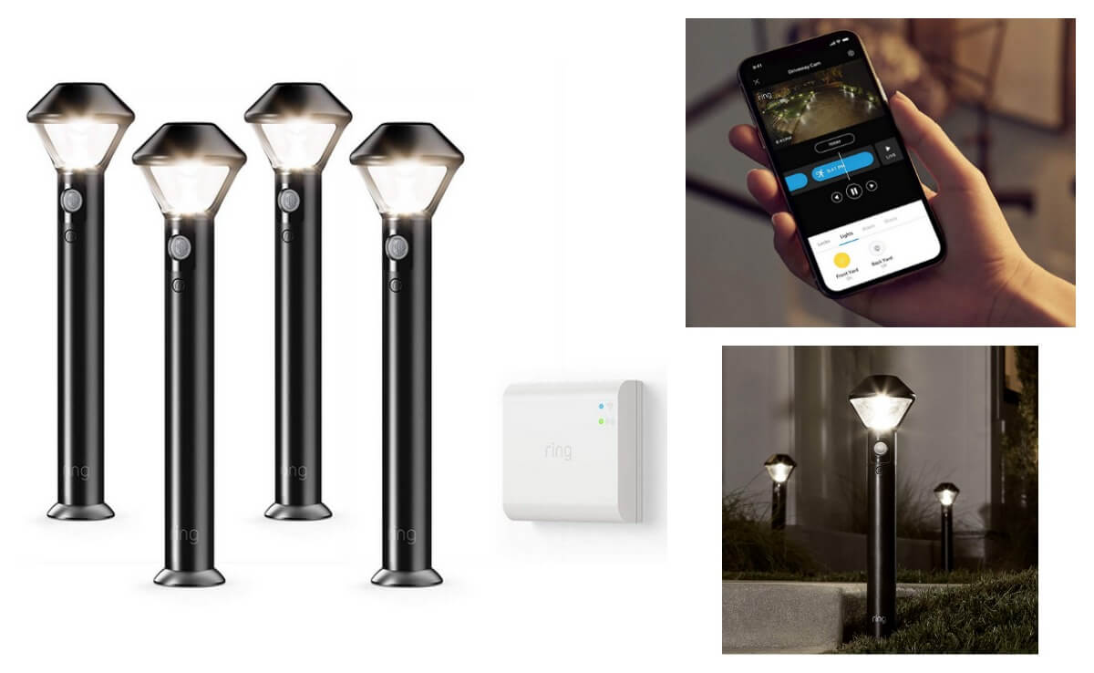 Prime Day Deals 44 Off Introducing Ring Smart Lighting Pathlight, Black (Starter Kit 4