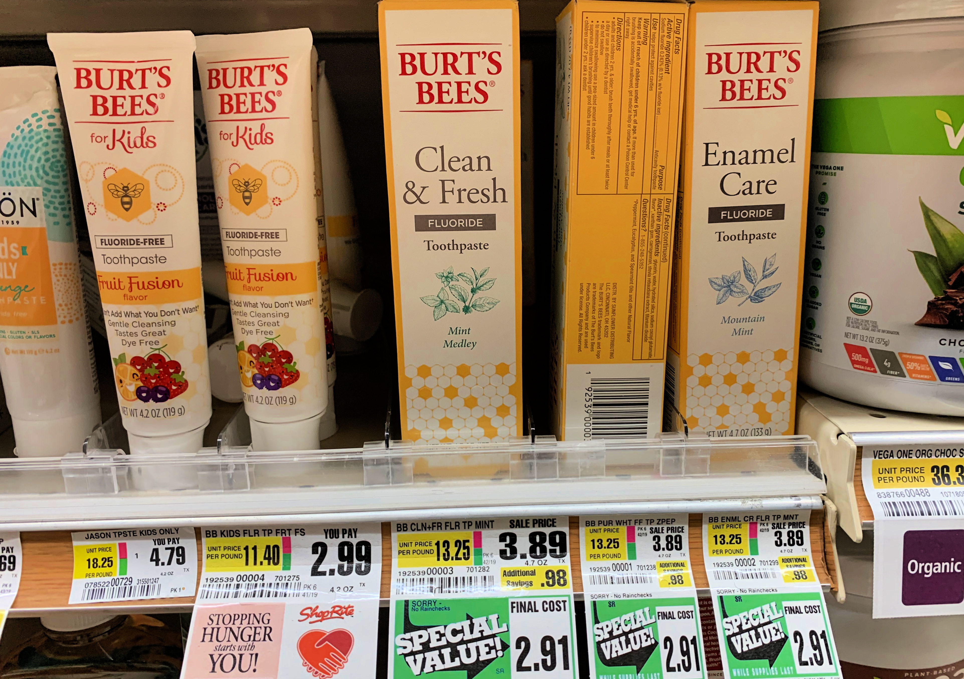 Burt’s Bees Adult Toothpaste Just $0.91 at ShopRite! {Clearance Deal