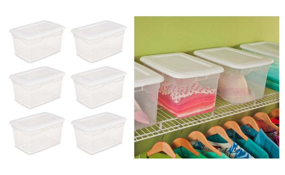 Sterilite, 20 Qt./18.9 L Storage Box, White, Case of 6 Only 14.67 (Reg