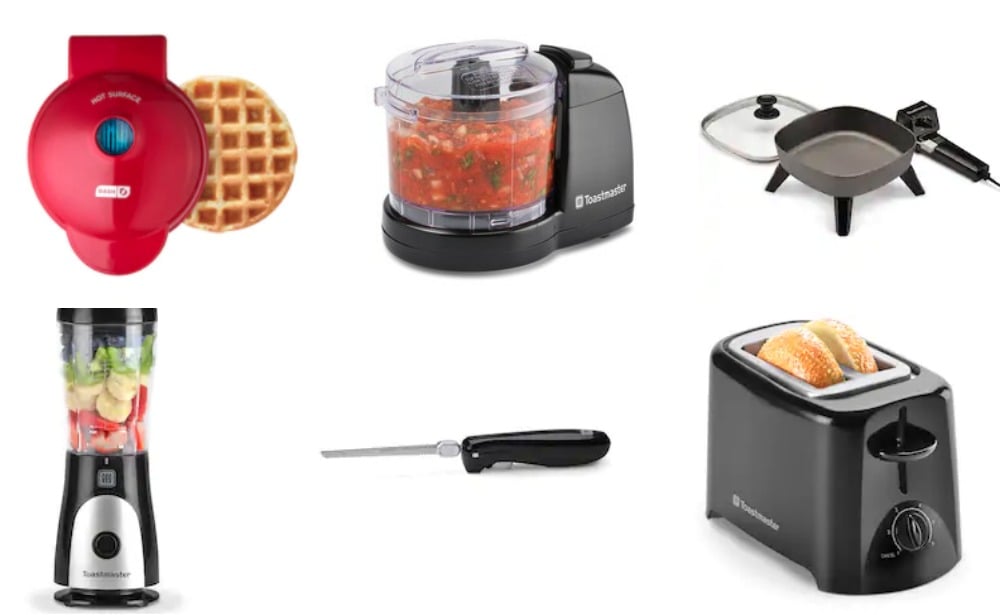 Toastmaster & Dash Small Appliances 9.99 at Kohl’s Living Rich With