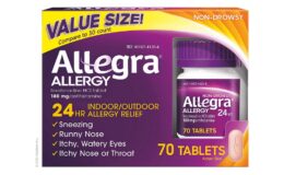 Allegra 24hr Allergy Tabs 70ct as low as $11.81 at ShopRite!{Rebate}