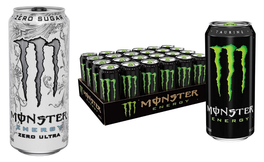 Great Price + Coupon! Monster Energy Zero Sugar or Regular 16 Ounce (Pack of 24) | Living Rich ...