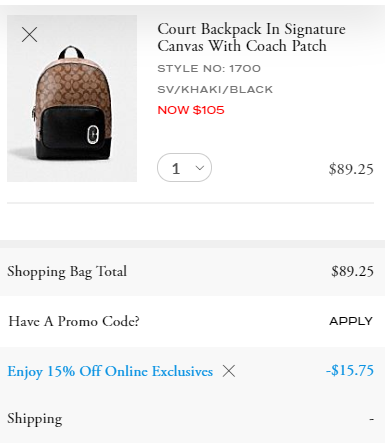 Coach Outlet Up to 70% Off + Extra 15% off + Free Shipping! Court Backpack  $ (Reg. $ 350) | Living Rich With Coupons®