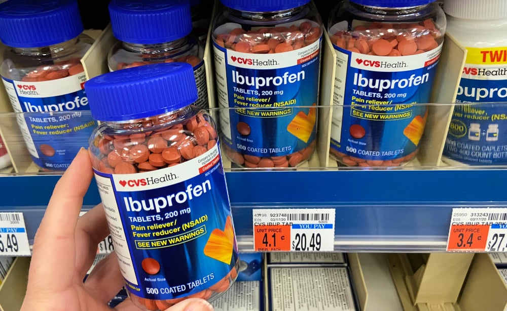 CVS Health Ibuprofen, Acetaminophen and Aspirin 500 Ct. Only 5.00 at