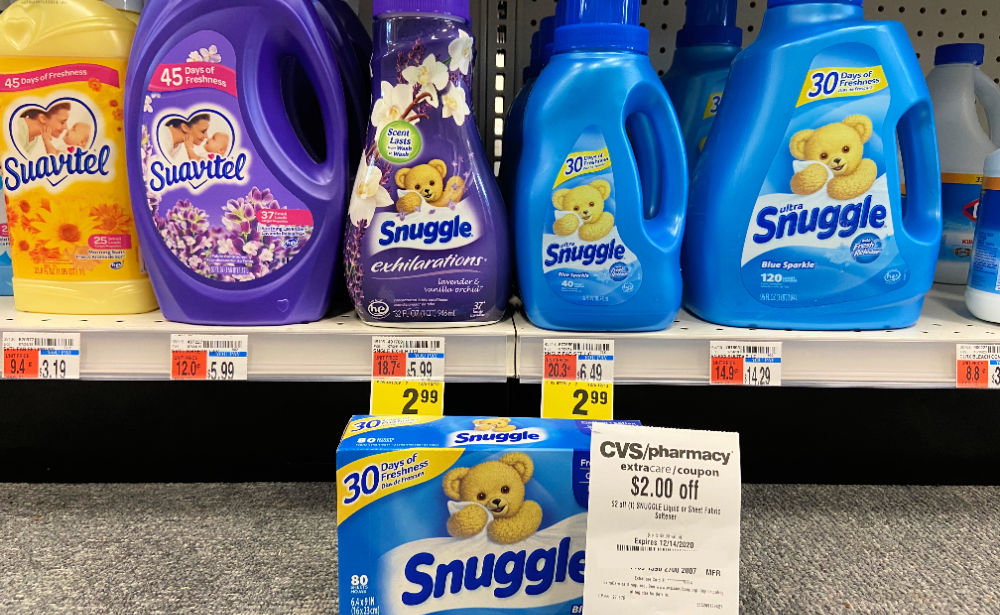 Money Maker + FREE Snuggle Fabric Softener or Dryer Sheets at CVS