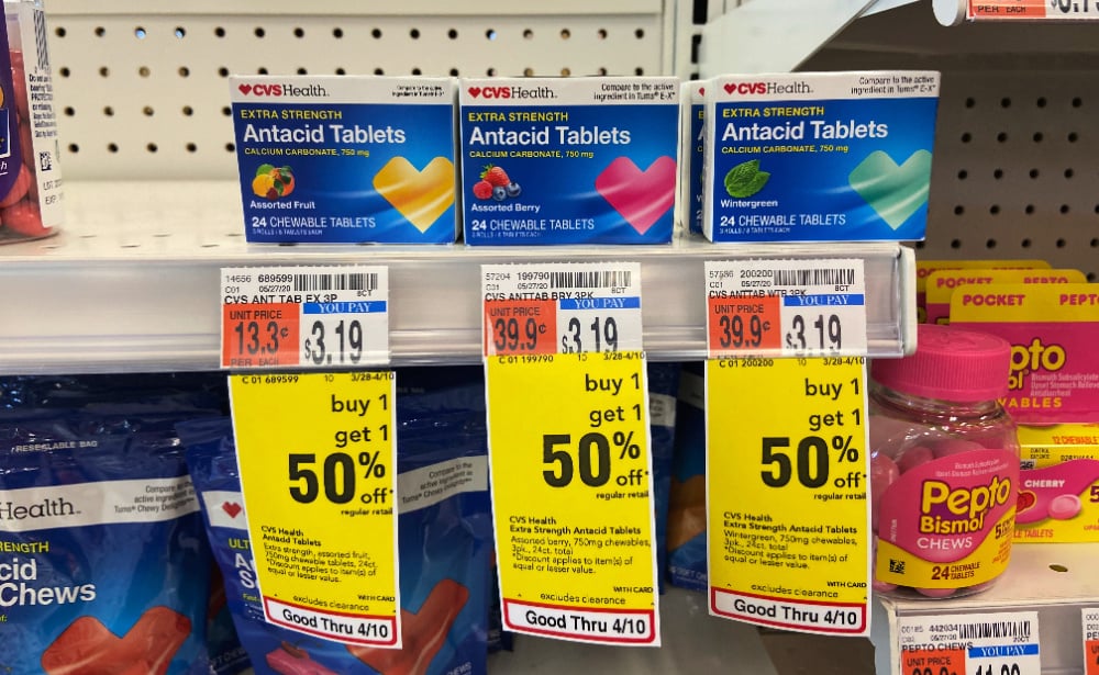 CVS Health Antacids as Low as 0.19 at CVS! Living Rich With Coupons®