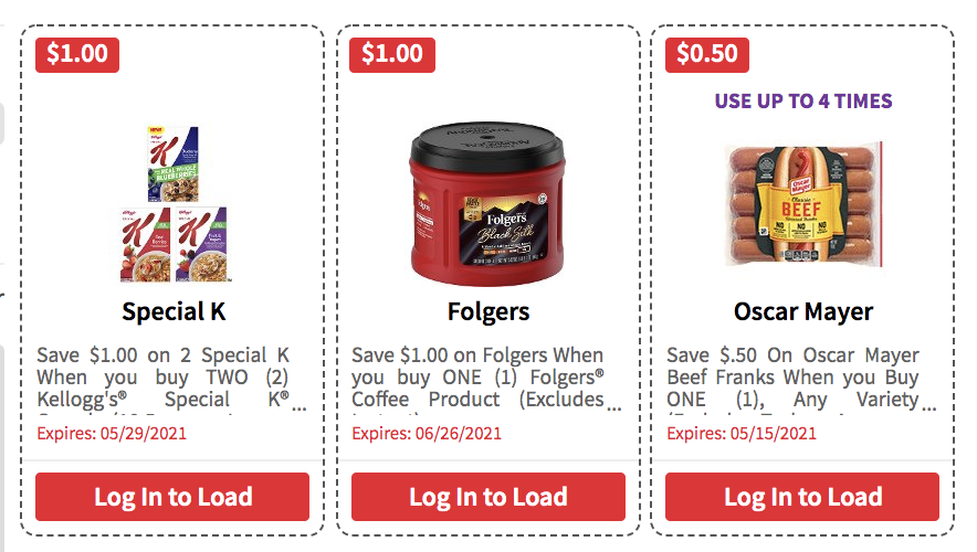 Over 132 in New ShopRite eCoupons Save on Special K, Folgers, Oscar Mayer & More! Living