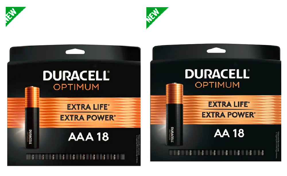 Up to 2 FREE Packs Duracell Optimum AA or AAA Batteries, Pack of 12 or