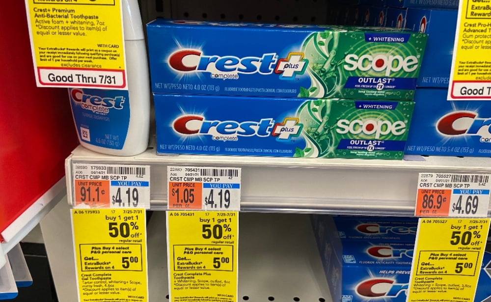 Crest Complete Toothpaste Only 0.89 at CVS! Living Rich With Coupons®