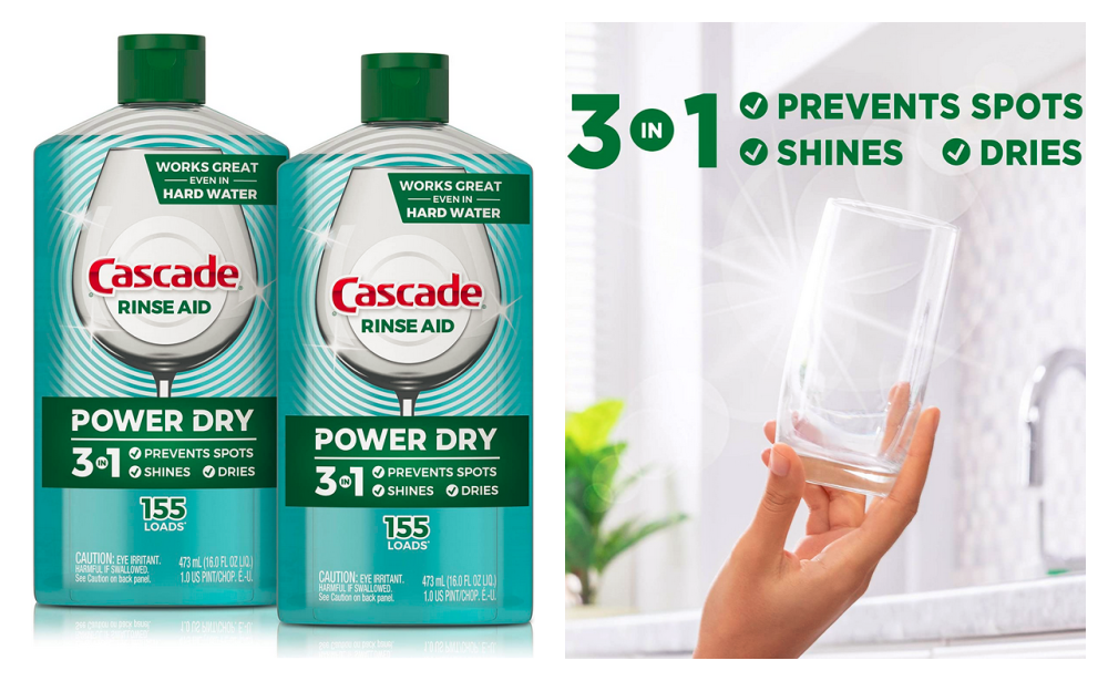 Great Price + Coupon! Cascade Power Dry Dishwasher Rinse Aid, 16 Fl Oz ...