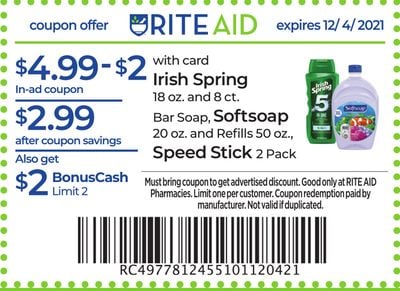 0.24 Irish Spring Body Wash at Rite Aid Living Rich With Coupons