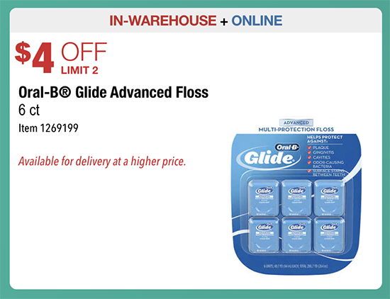 Costco: Hot Deal on Oral-B Glide Floss – $4.00 off!! | Living Rich With ...