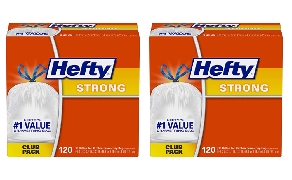 Great Price + Coupon! Hefty Strong Tall Kitchen Trash Bags, Unscented