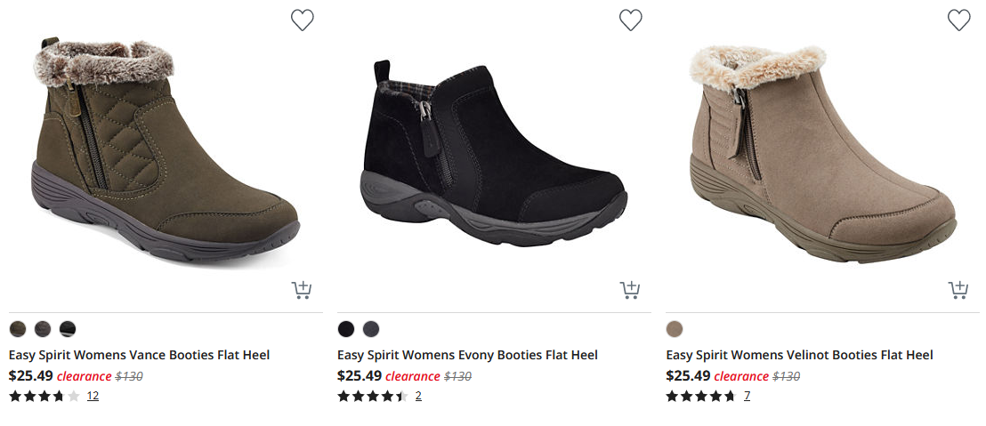 Women's Easy Spirit Booties $25.49 at 