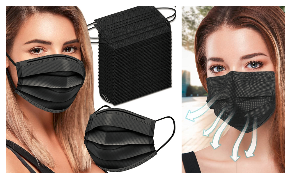 Great Price! 100PCS Black Disposable Face Mask {Amazon} Living Rich
