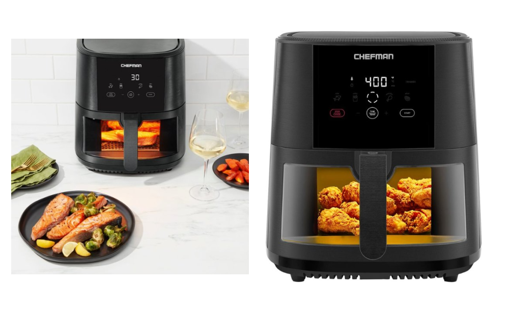 8-Quart Chefman TurboFry Touch Stainless Steel Air Fryer