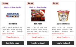 Over $190 in New ShopRite eCoupons - Save on Klondike, Duncan Hines, Ball Park & More!