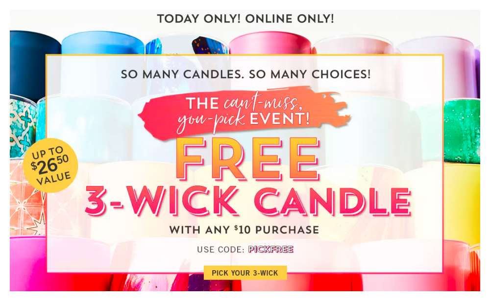 Bath & Body Works 3 Wick Candles ~ New ~ Ships Free 