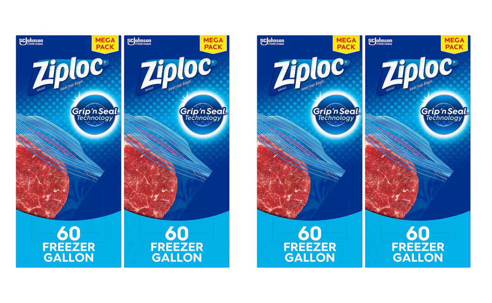 Ziploc Double Zipper Storage Bags - Gallon, 52 Count