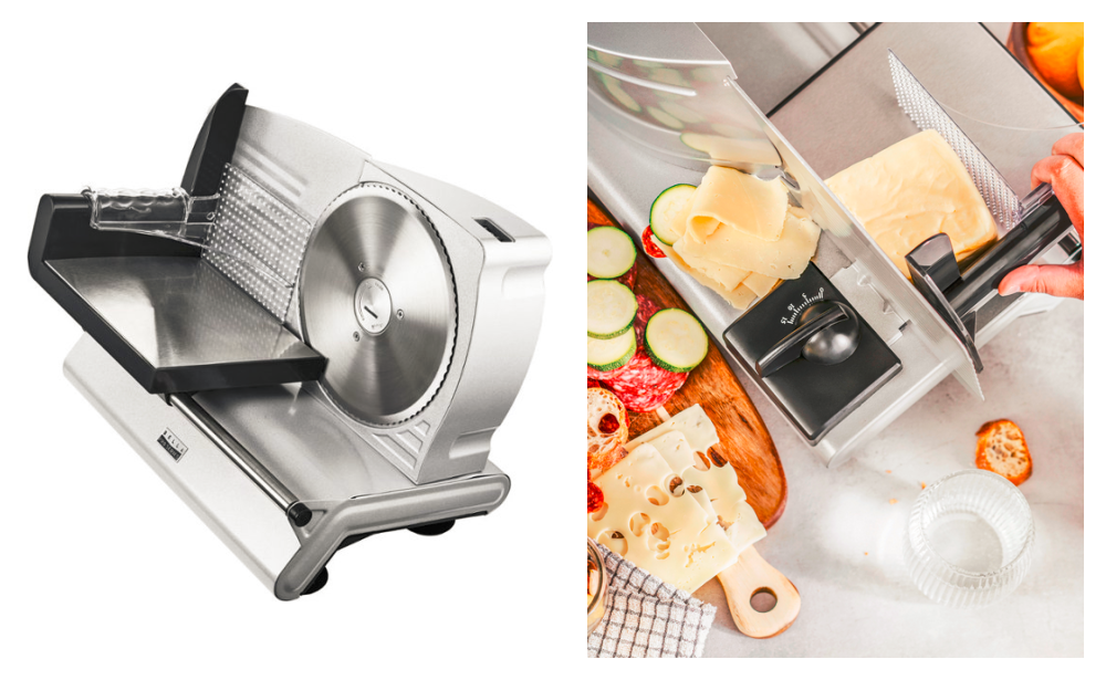 OSTBA Home Deli Food Meat Slicer Electric Removable 7.5'' Stainless Steel  Blade