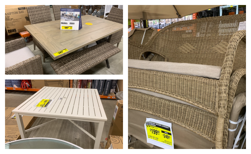 Home depot deck furniture clearance deals