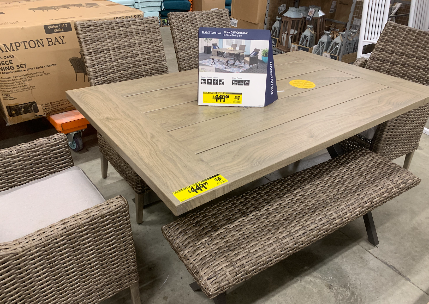 Hampton bay patio store furniture clearance