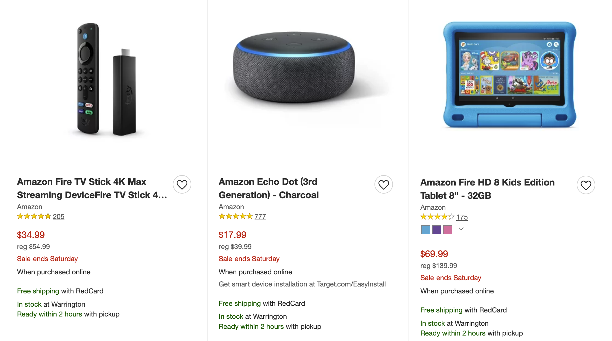Up to 60 off Top Items from Amazon, Ring & Blink at Target Today