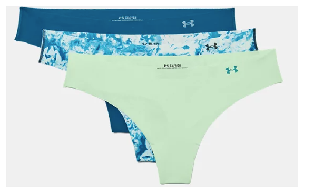 Women's Under Armour Pure Stretch Print Thong 3-Pack Underwear $9.97 (Reg.  $25) | Living Rich With Coupons®