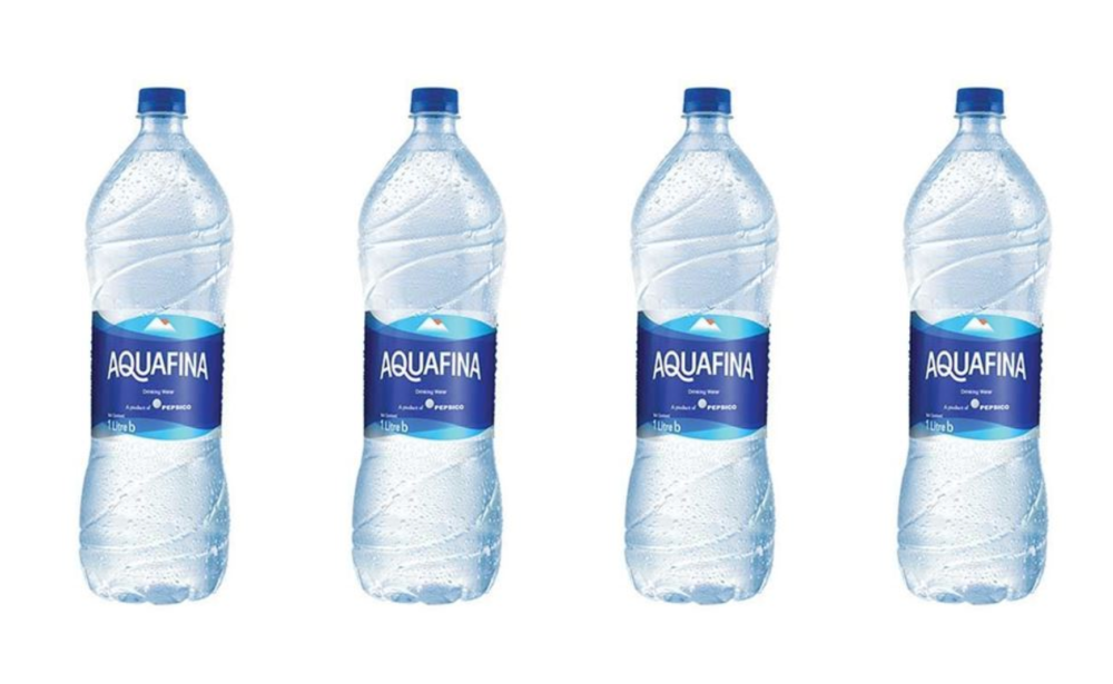 Aquafina Purified Bottled Drinking Water, 1 Liter Bottle 