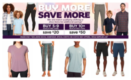 Hot Online Deal on Clothing at Costco | Buy 5 Save $20, Buy 10 Save $50! Mondetta Ladies' Short Sleeve Tees $3.97 Each!