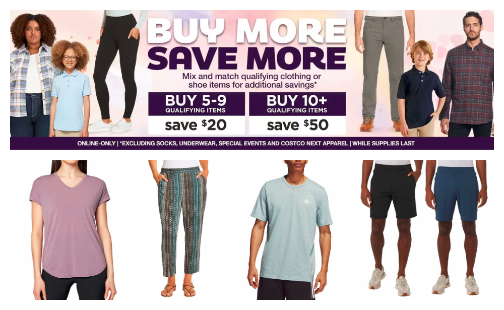 Hot Online Deal on Clothing at Costco, Buy 5 Save $20, Buy 10 Save $50! Mondetta  Ladies' Short Sleeve Tees $3.97 Each!