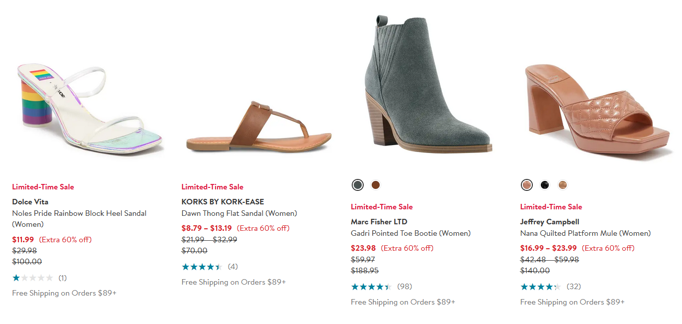 Extra 60 Off Clearance Shoes at Nordstrom Rack Deals on Shoes for