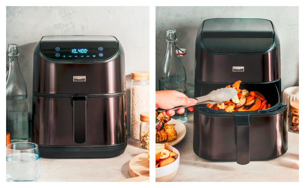 Bella Pro Series - 6-qt. Digital Air Fryer with Stainless Finish