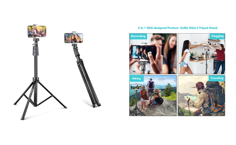 65 Off UBeesize 67” Phone Tripod Stand & Selfie Stick Tripod Living
