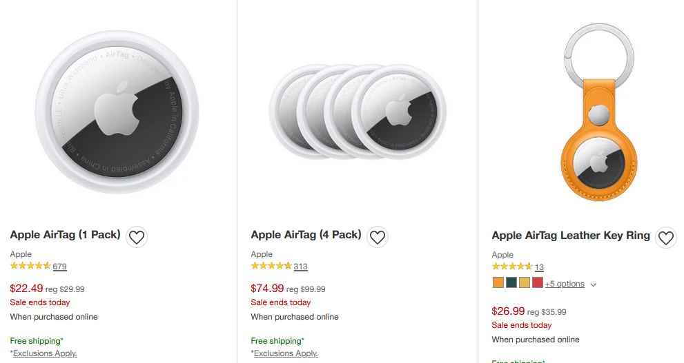 Target Black Friday 25 off Apple AirTag & accessories Today Only