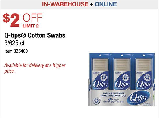 Q-Tips 1750 ct. Cotton Swabs