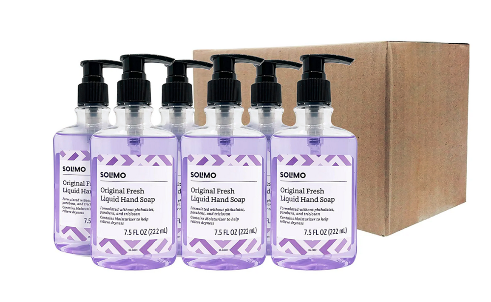 Amazon Brand – Solimo Original Fresh Liquid Hand Soap, 7.5 Fluid Ounce ...