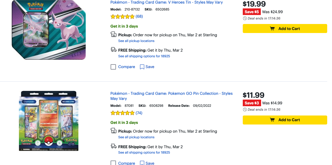 20% Off Pokémon Cards at Best Buy | Living Rich With Coupons®