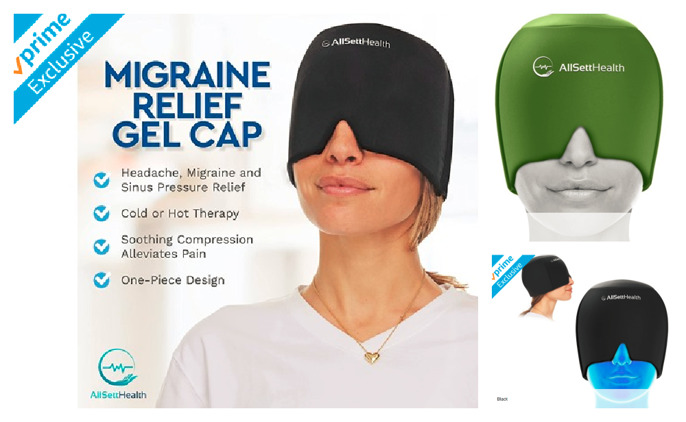 AllSett Health Form Fitting Migraine Relief Ice Head Wrap 13.99 (Reg
